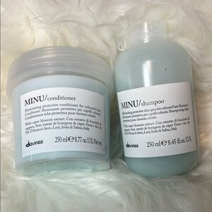 Davines MINU Shampoo and Conditioner Set - Light Blue